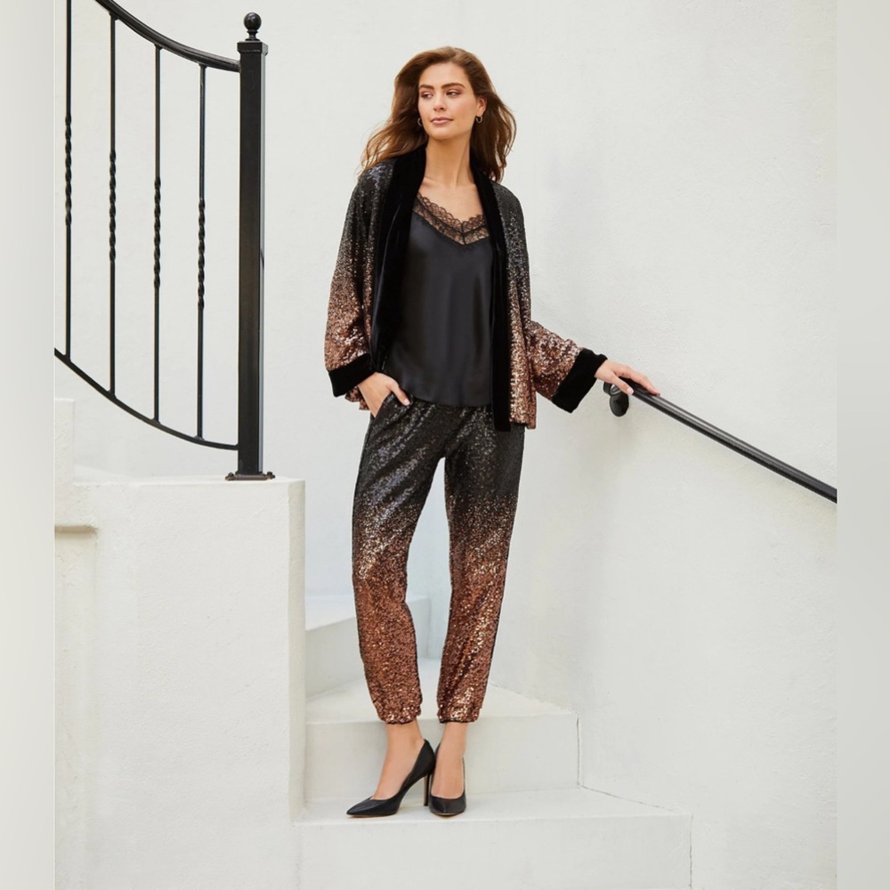 JOHNNY WAS -SEQUIN GOLD JETT JOGGER